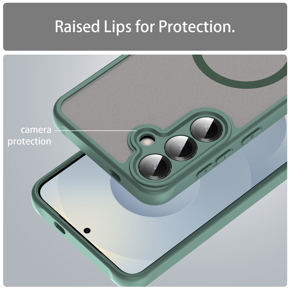 MagSafe Case for Samsung Galaxy A27 5G, Techsuit, HaloFrost II, Green