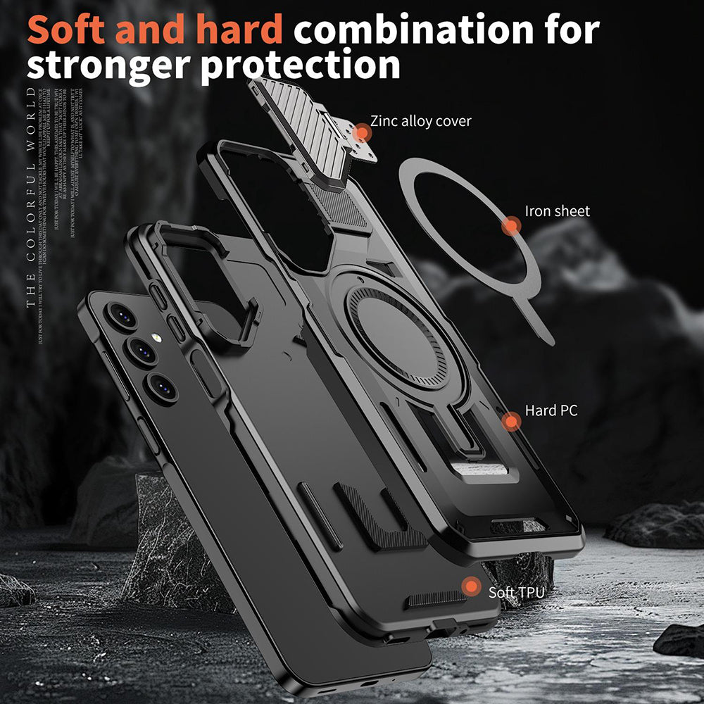 MagSafe Case for Samsung Galaxy A35 5G A356, Techsuit, CamVault, Black