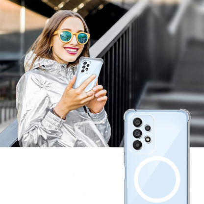 MagSafe Case for Samsung Galaxy A35 5G A356, Techsuit, Shockproof, Transparent