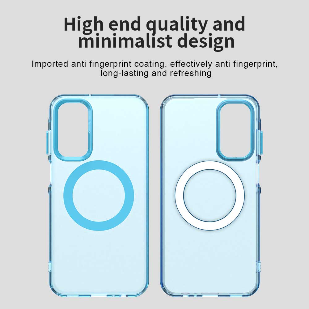 MagSafe Case for Samsung Galaxy A55 5G A556, Techsuit, CandyCase, Blue