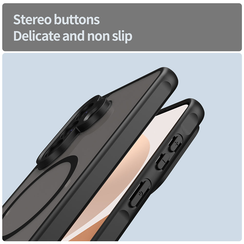 MagSafe Case for Samsung Galaxy A57 5G, Techsuit, HaloFrost II, Black