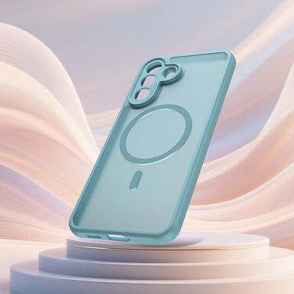 MagSafe Case for Samsung Galaxy A57 5G, Techsuit, HaloFrost II, Light Green