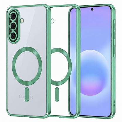 MagSafe Case for Samsung Galaxy A57 5G, Techsuit, Luxury Crystal, Light Green