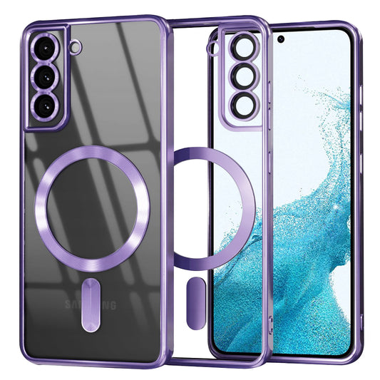 MagSafe Case for Samsung Galaxy S22 5G S901, Techsuit, Luxury Crystal, Light Purple
