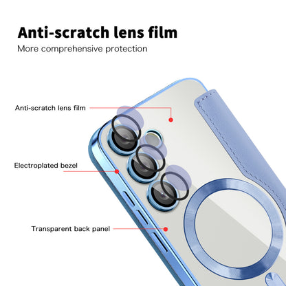 MagSafe Case for Samsung Galaxy S23 FE S711, Techsuit, SmartMag Book, Blue
