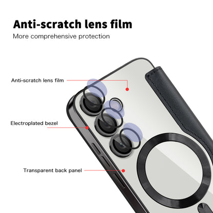 MagSafe Case for Samsung Galaxy S23 FE S711, Techsuit, SmartMag Book, Black