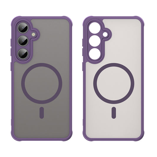 MagSafe Case for Samsung Galaxy S24 FE S721, Techsuit, HaloFrost II, Purple