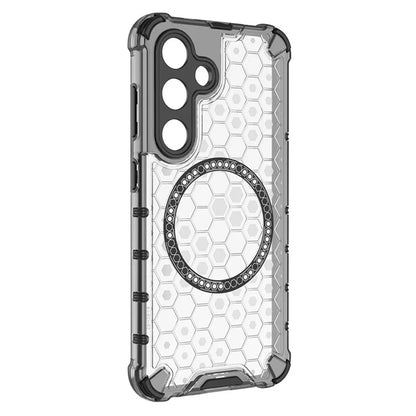 MagSafe Case for Samsung Galaxy S24 S921, Techsuit, HoneyComb Shield, White