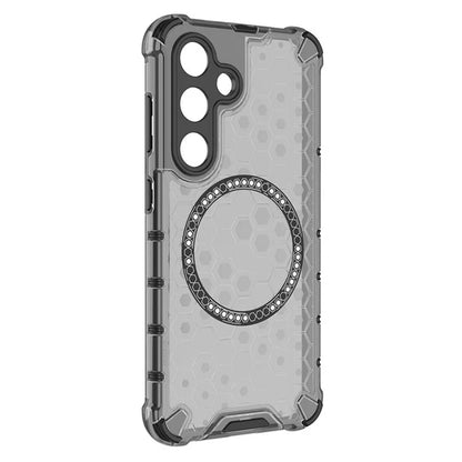 MagSafe Case for Samsung Galaxy S24 S921, Techsuit, HoneyComb Shield, Black