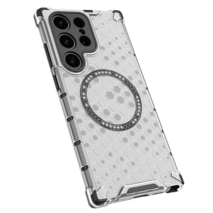 MagSafe Case for Samsung Galaxy S24 Ultra S928, Techsuit, HoneyComb Shield, Black