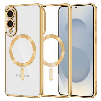 MagSafe Case for Samsung Galaxy S25 Edge S937, Techsuit, Luxury Crystal, Gold