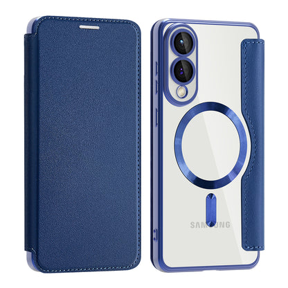 MagSafe Case for Samsung Galaxy S25 Edge S937, Techsuit, SmartMag Book, Blue
