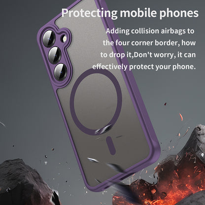 MagSafe Case for Samsung Galaxy S25 FE, Techsuit, HaloFrost II, Purple