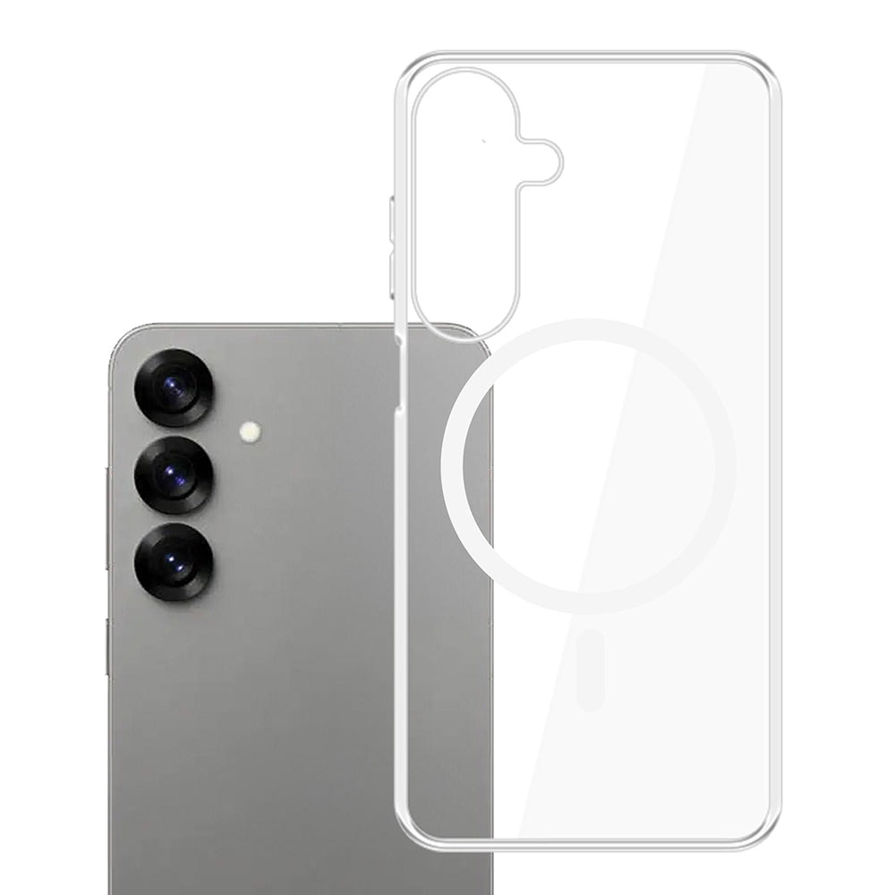 MagSafe Case for Samsung Galaxy S25 S931, 3MK, Clear MagCase, Transparent