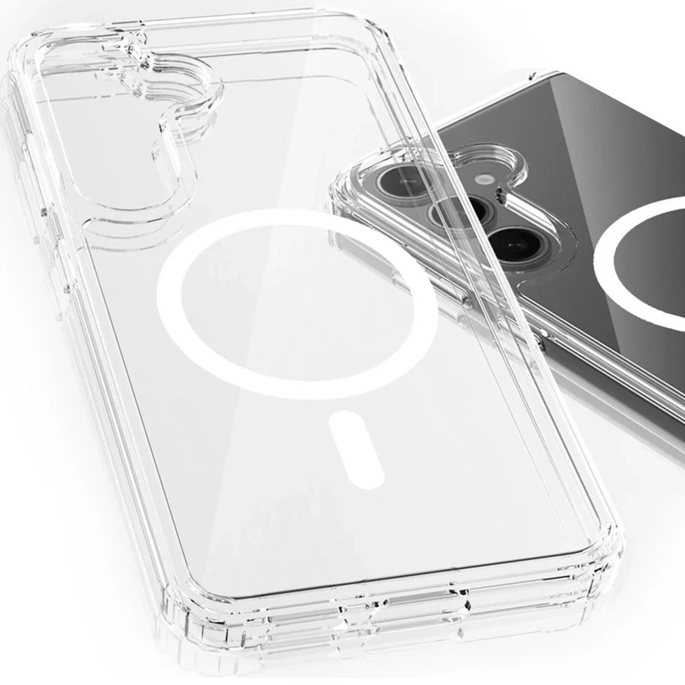 MagSafe Case for Samsung Galaxy S25 S931 / S24 S921, 3MK, Armor MagCase, Transparent