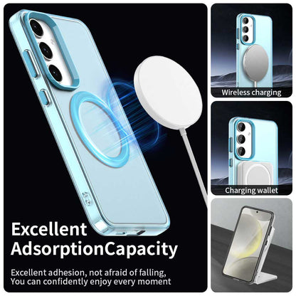 MagSafe Case for Samsung Galaxy S25 S931 / S24 S921, Techsuit, CandyCase, Blue