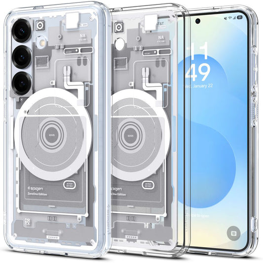 MagSafe Case for Samsung Galaxy S25 S931, Spigen, Ultra Hybrid Zero One, White ACS09004