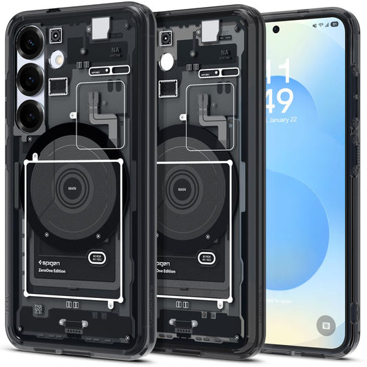 MagSafe Case for Samsung Galaxy S25 S931, Spigen, Ultra Hybrid Zero One, Black ACS09003