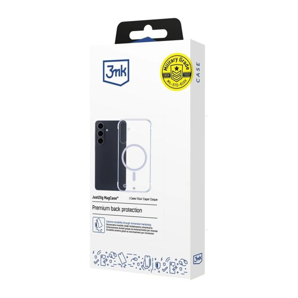 MagSafe Case for Samsung Galaxy S26 Plus S947, 3MK, Just20g, Transparent