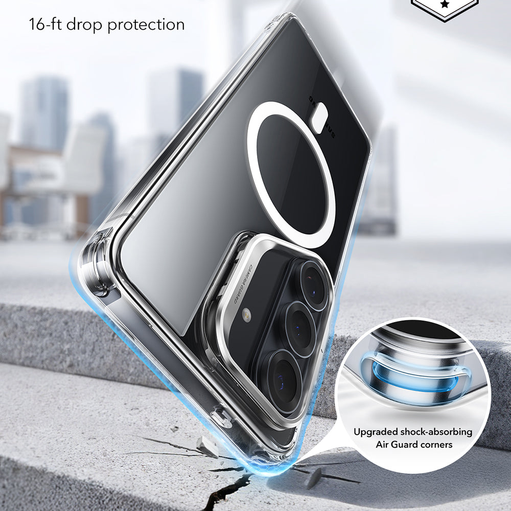 MagSafe Case for Samsung Galaxy S26 Plus S947, ESR, Classic Hybrid Kickstand, Transparent