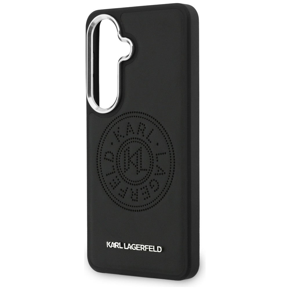 MagSafe Case for Samsung Galaxy S26 Plus S947, Karl Lagerfeld, Karl Round Point Logo, Black