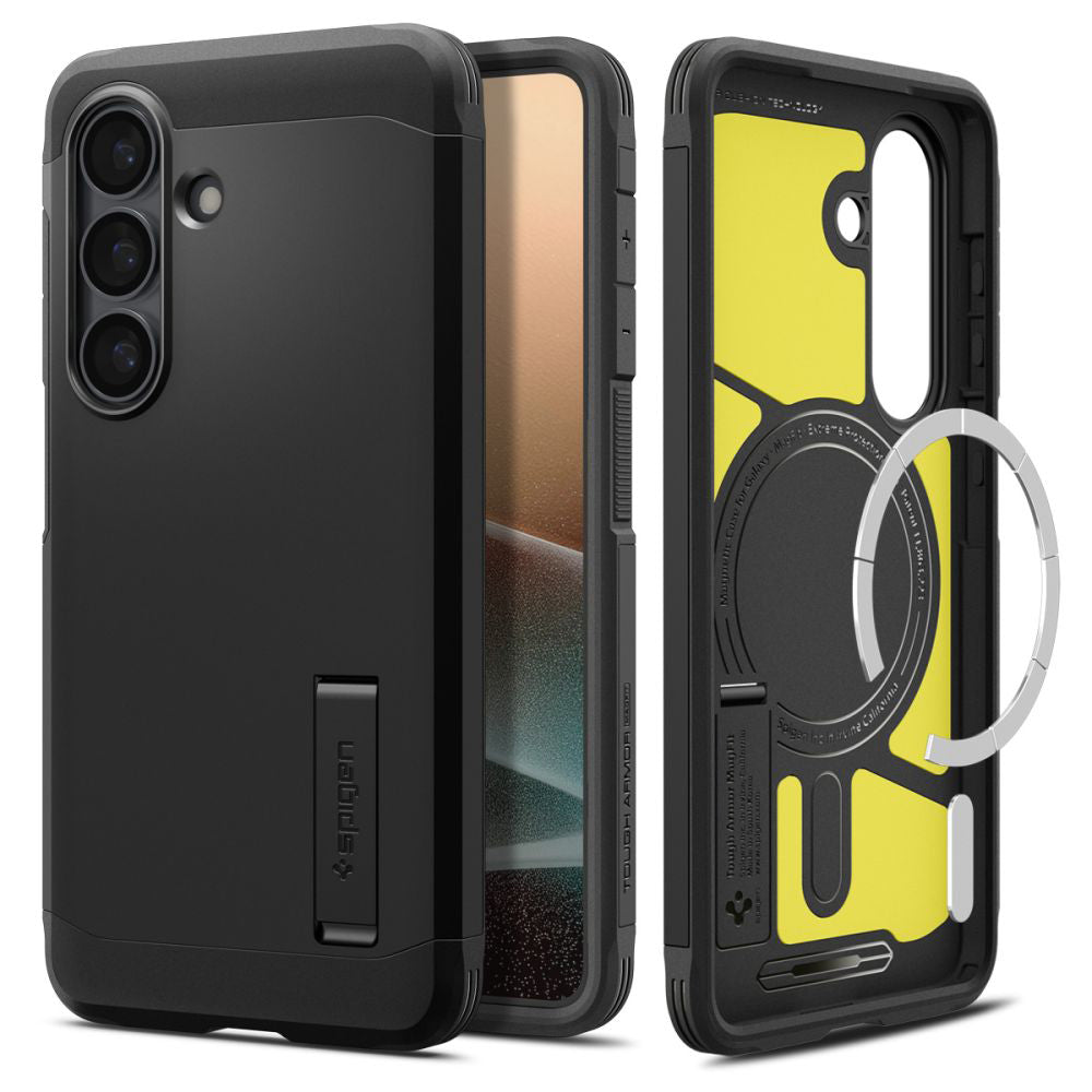 MagSafe Case for Samsung Galaxy S26 Plus S947, Spigen, Tough Armor, Black ACS10713
