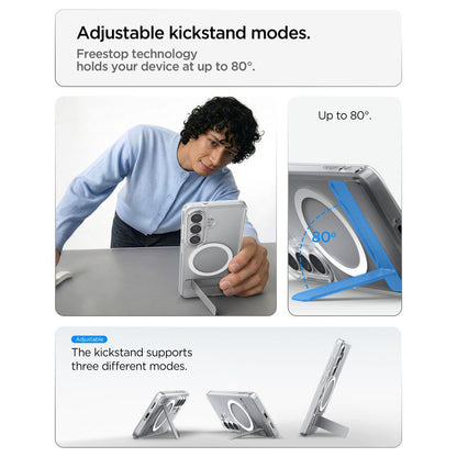 MagSafe Case for Samsung Galaxy S26 Plus S947, Spigen, Ultra Hybrid S, White Transparent ACS11050