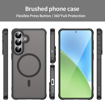 MagSafe Case for Samsung Galaxy S26 Plus, Techsuit, HaloFrost II, Black