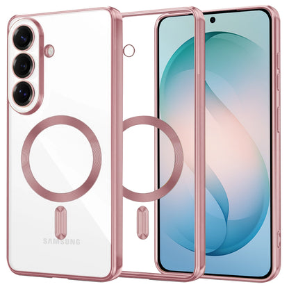 MagSafe Case for Samsung Galaxy S26 Plus S947, Techsuit, Luxury Crystal, Pink