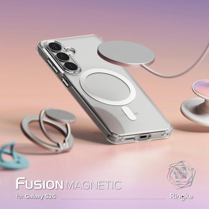 MagSafe Case for Samsung Galaxy S26 S942, Ringke, Fusion, Transparent