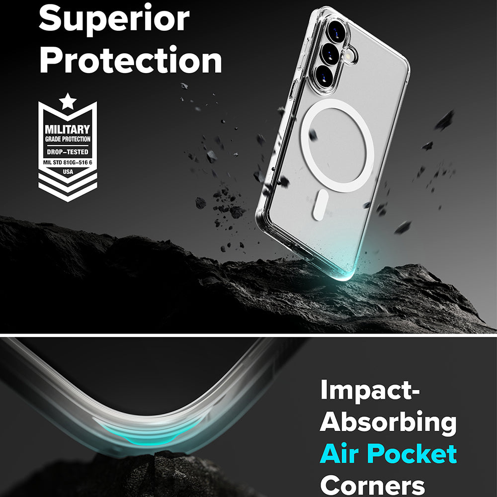 MagSafe Case for Samsung Galaxy S26 S942, Ringke, Fusion, Matte Transparent