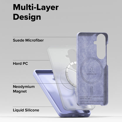 MagSafe Case for Samsung Galaxy S26, Ringke, Silicone, Purple