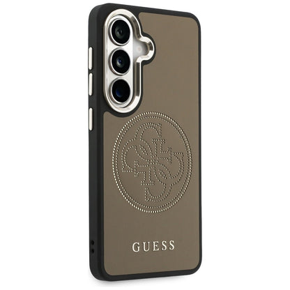 MagSafe Case for Samsung Galaxy S26 S942, Guess, Perforated Logo, Brown