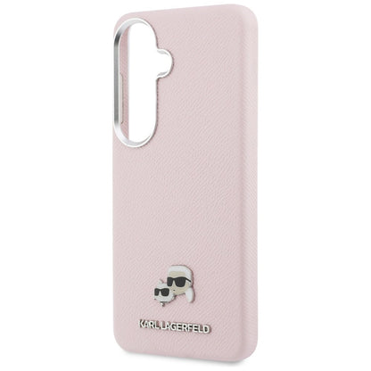 MagSafe Case for Samsung Galaxy S26 S942, Karl Lagerfeld, Karl & Choupette Head's Pin, Pink