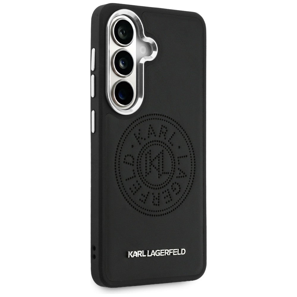 MagSafe Case for Samsung Galaxy S26 S942, Karl Lagerfeld, Karl Round Point Logo, Black