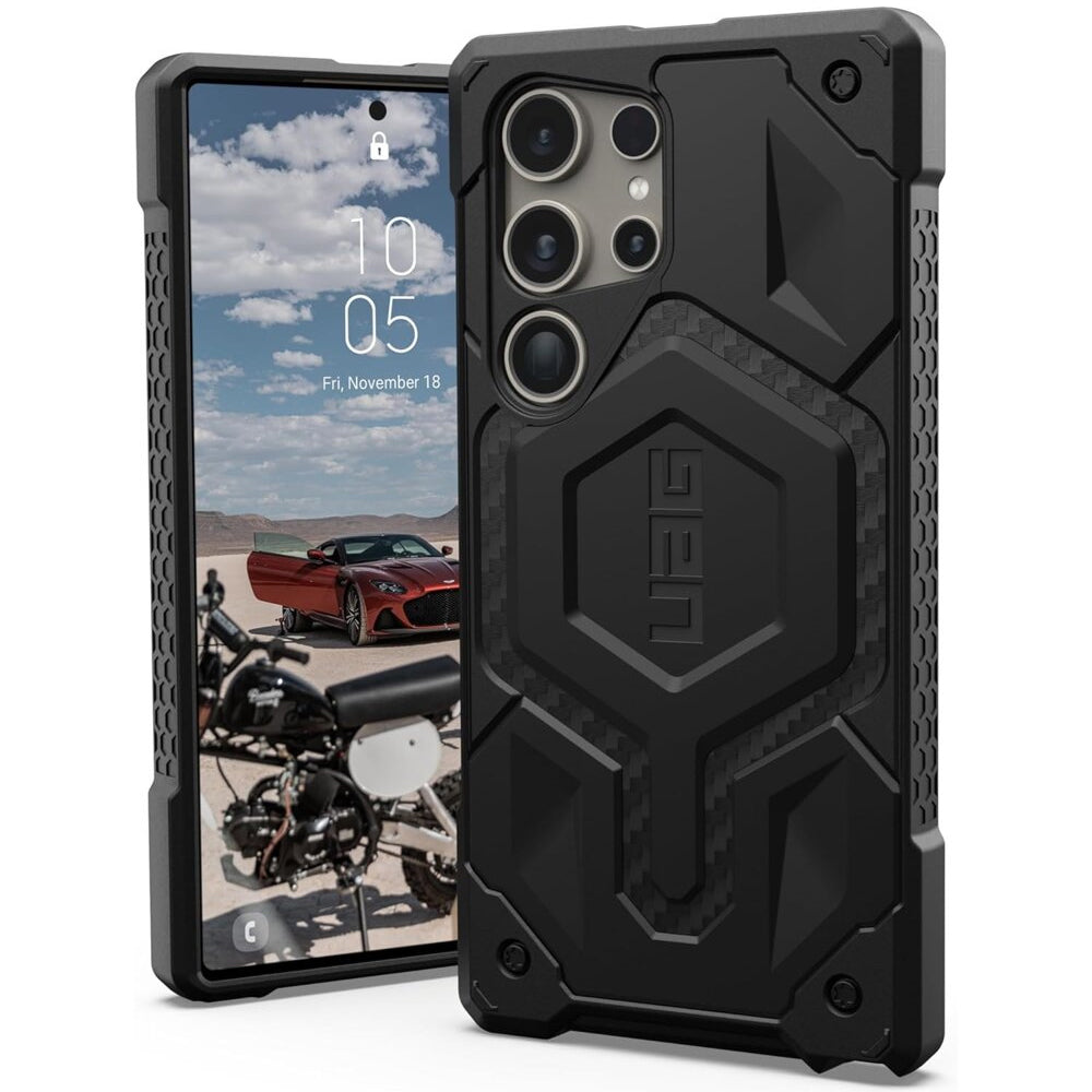 MagSafe Case for Samsung Galaxy S26 S942, Urban Armor Gear, Monarch Pro Carbon, Black