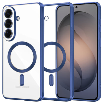 MagSafe Case for Samsung Galaxy S26, Techsuit, Luxury Crystal, Dark Blue