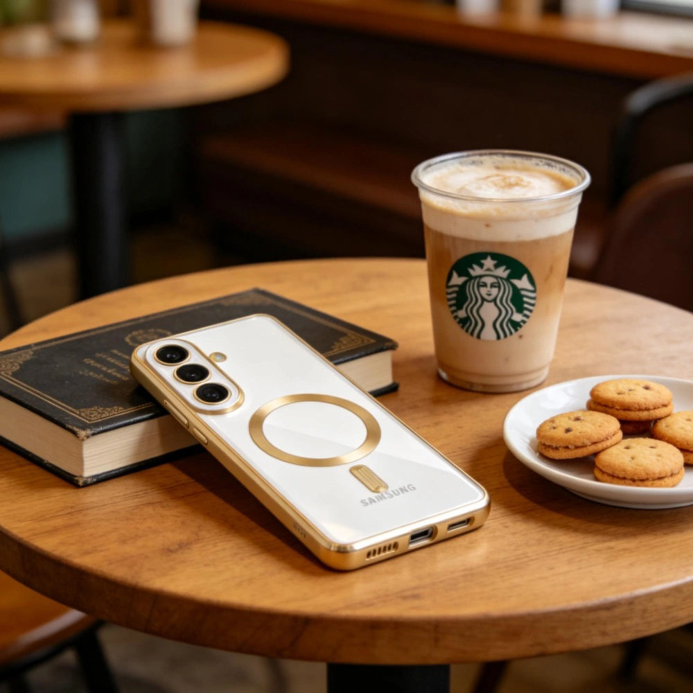 MagSafe Case for Samsung Galaxy S26 S942, Techsuit, Luxury Crystal, Black