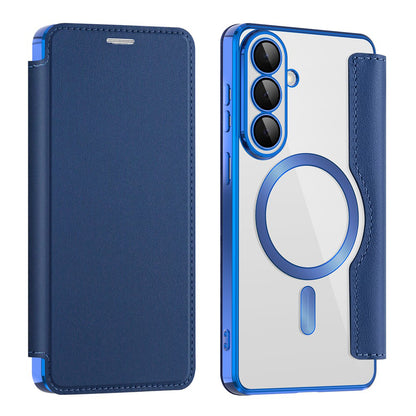MagSafe Case for Samsung Galaxy S26 S942, Techsuit, SmartMag Book, Blue