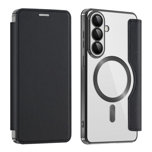 MagSafe Case for Samsung Galaxy S26, Techsuit, SmartMag Book, Black