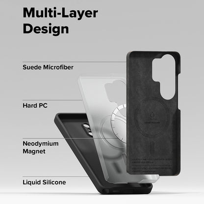 MagSafe Case for Samsung Galaxy S26 Ultra, Ringke, Silicone, Black