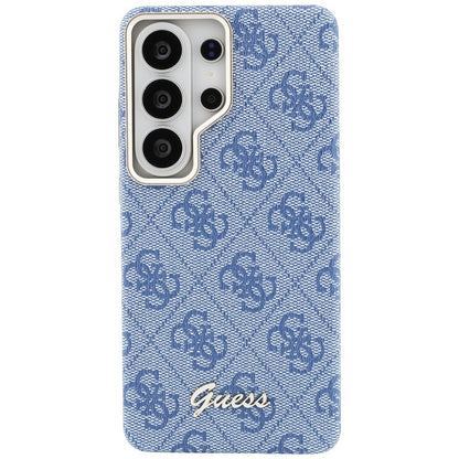 MagSafe Case for Samsung Galaxy S26 Ultra S948, Guess, 4G Script Logo, Blue
