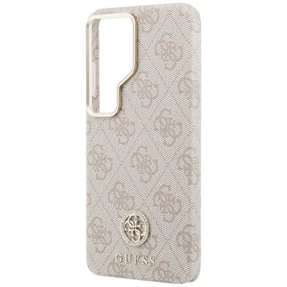 MagSafe Case for Samsung Galaxy S26 Ultra S948, Guess, Rhinestone Round Logo, Pink