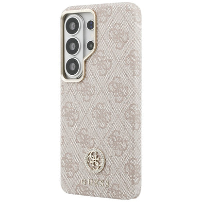 MagSafe Case for Samsung Galaxy S26 Ultra S948, Guess, Rhinestone Round Logo, Pink