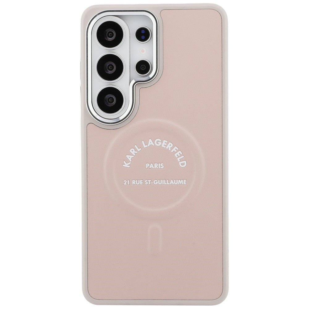 MagSafe Case for Samsung Galaxy S26 Ultra S948, Karl Lagerfeld, Karl RSG Logo, Pink