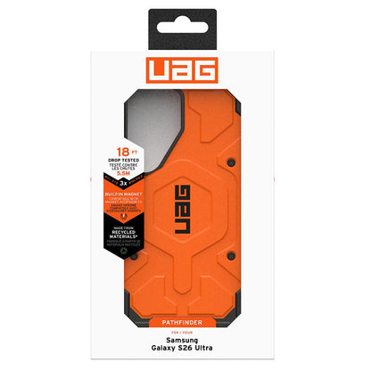 MagSafe Case for Samsung Galaxy S26 Ultra S948, Urban Armor Gear, Pathfinder, Orange
