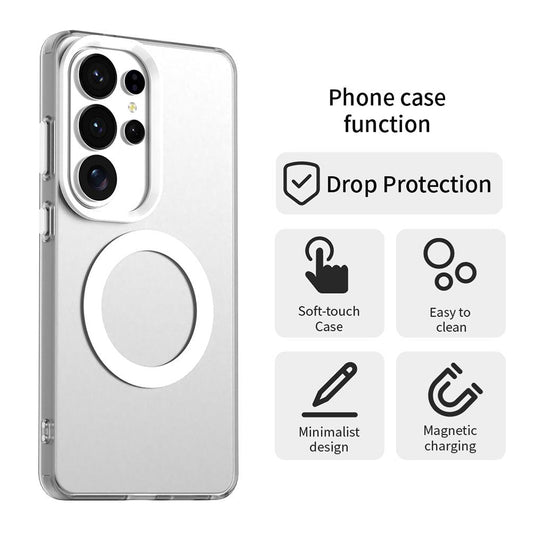 MagSafe Case for Samsung Galaxy S26 Ultra, Techsuit, CandyCase, White