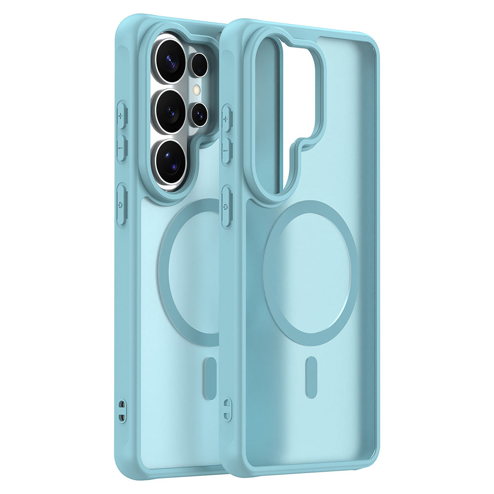 MagSafe Case for Samsung Galaxy S26 Ultra S948, Techsuit, HaloFrost II, Light Green