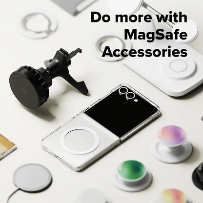 MagSafe Case for Samsung Galaxy Z Flip7 F766, Ringke, Fusion, Transparent