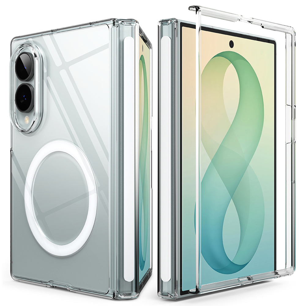 MagSafe Case for Samsung Galaxy Z Fold8 F971, Ringke, Fusion Air Flap, Transparent